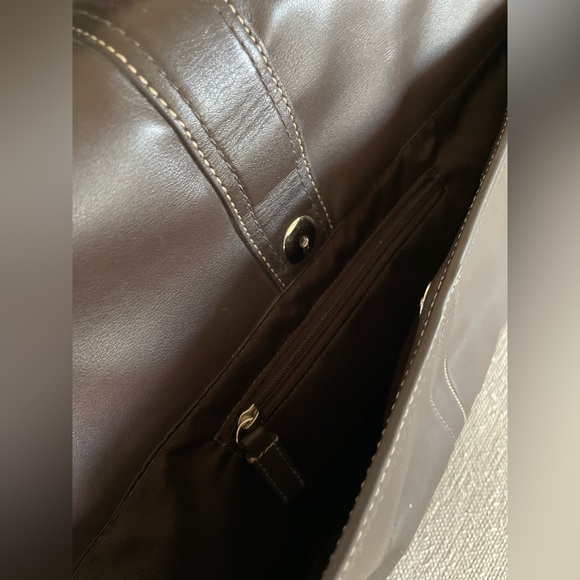 Men’s Coach Dark Brown Brief Case Never Used - Picture 3 of 14